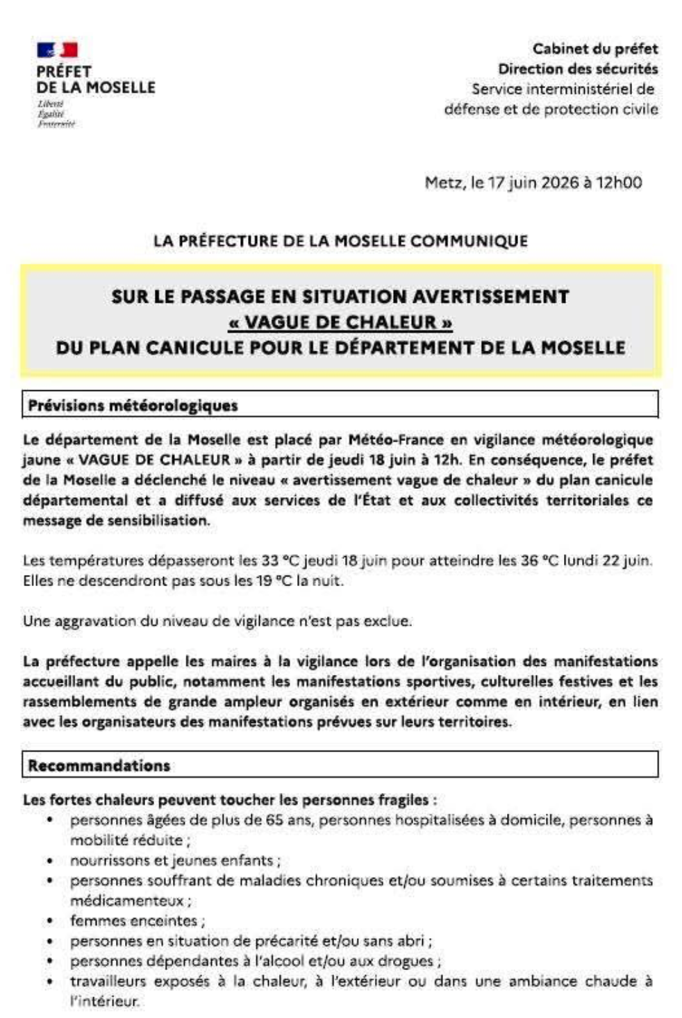 Canicule 1