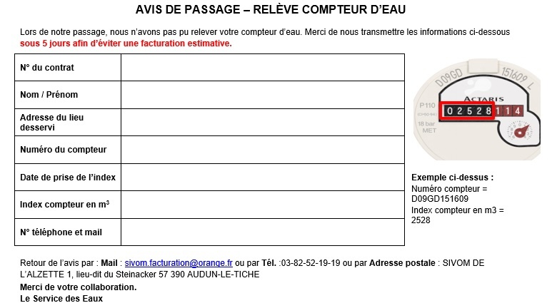 SIVOM de l'Alzette - ???? INFORMATION À LA POPULATION DE REDANGE-1779434784